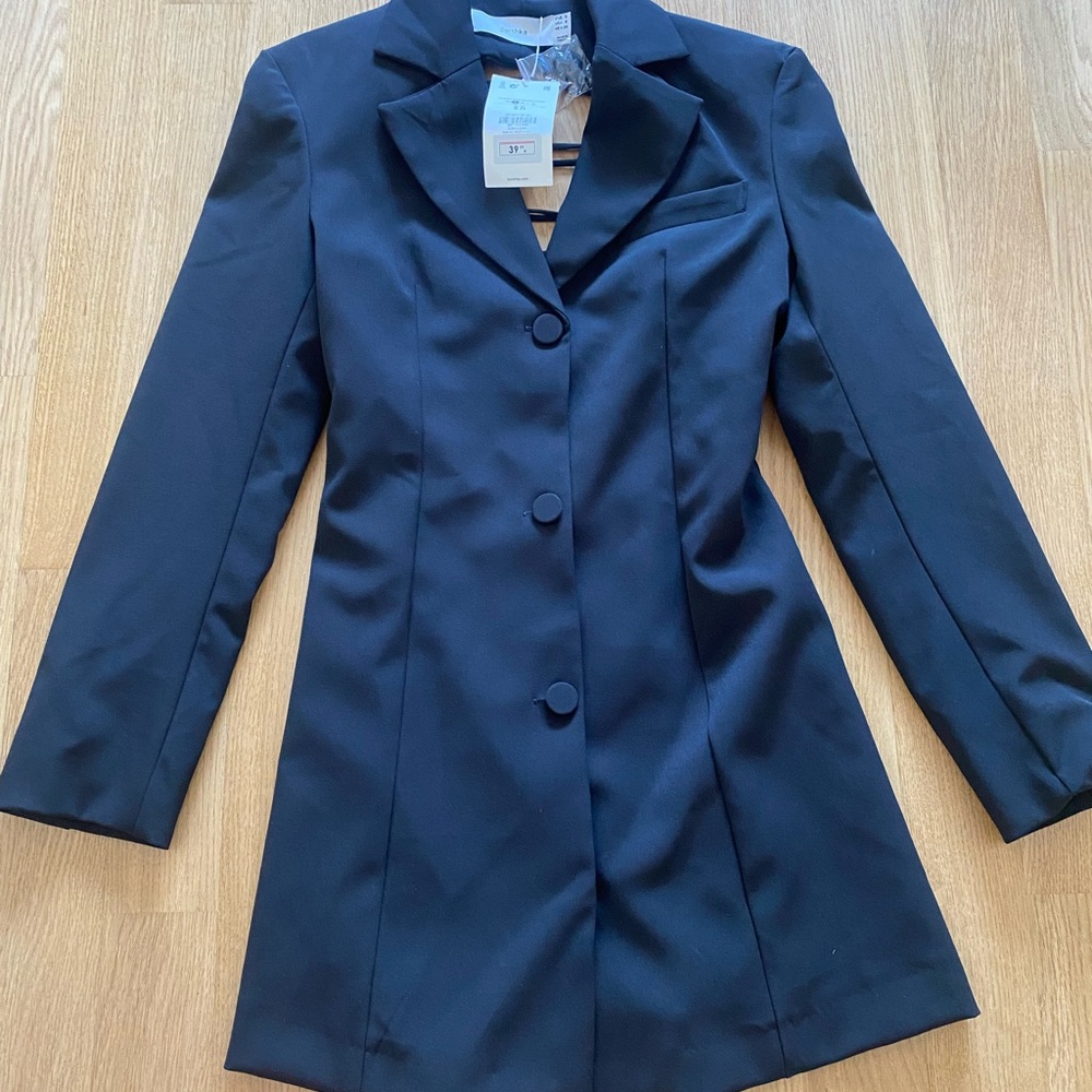 NWT Bershka Blazer Dress with Open Back